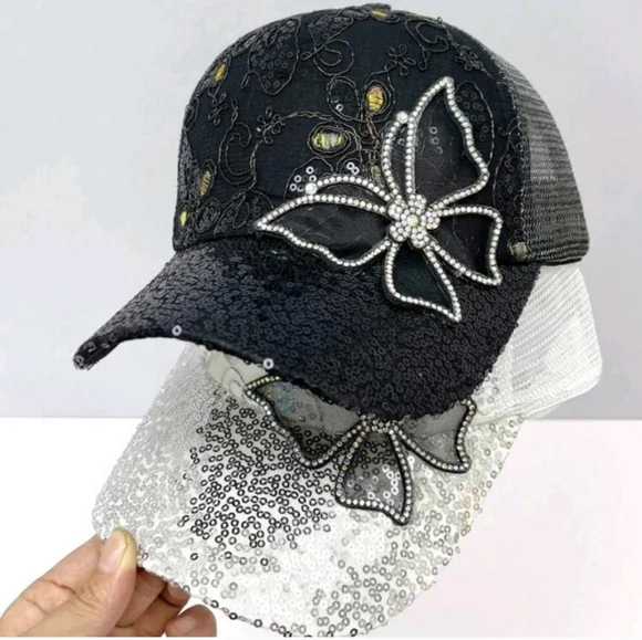 New 1 3D Butterfly Breathable Baseball Cap - Picture 2 of 7